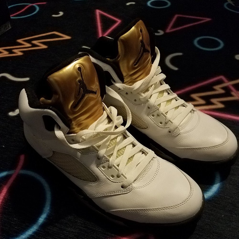 AIR JORDAN 5 RETRO 'OLYMPIC GOLD'  -- Size 10.5